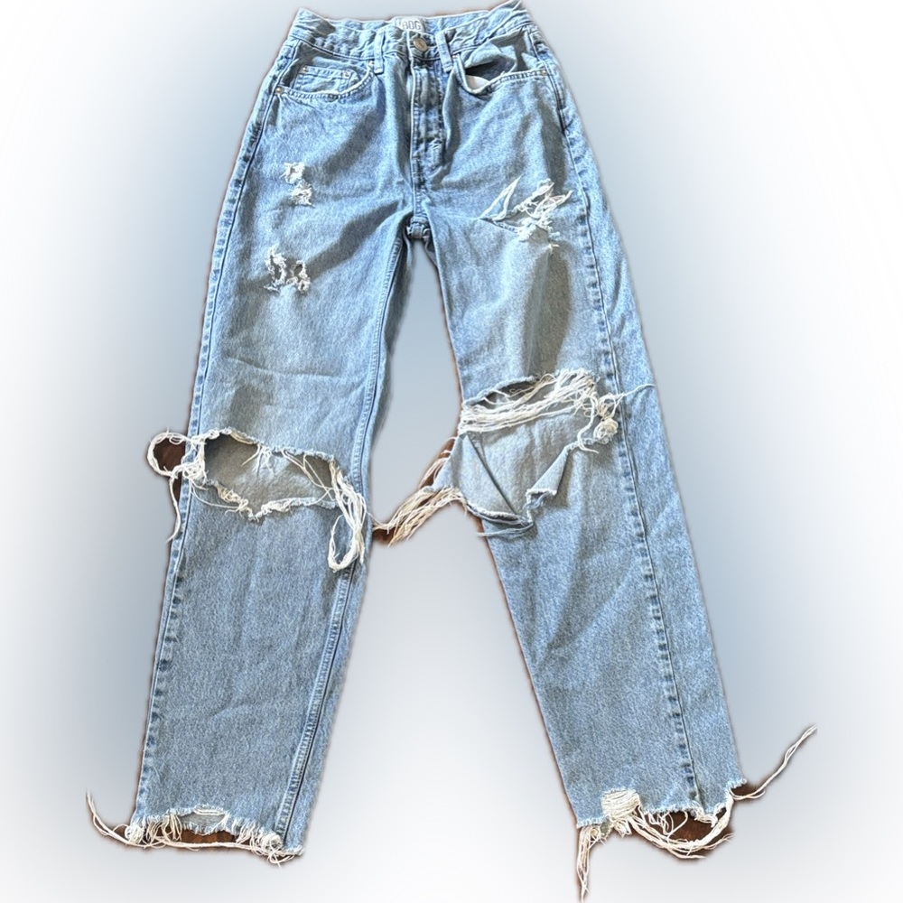 BDG Urban outfitters | Distressed high rise baggy Light Blue Jeans